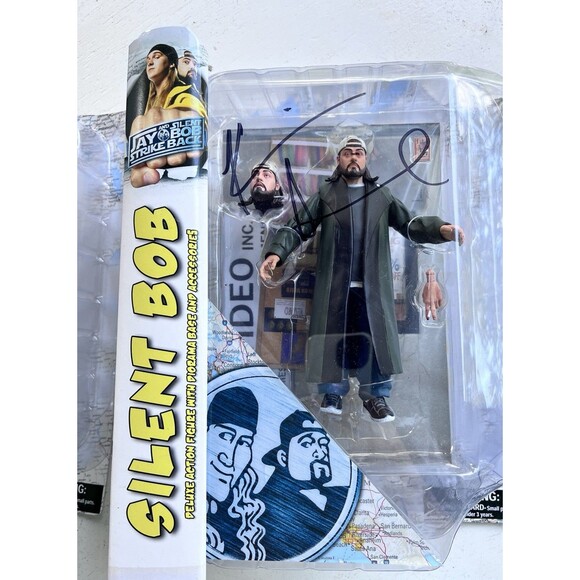 Jay & Silent Bob Strike Back Figure DST Autographed Kevin Smith Jason Mewes - Picture 11 of 11